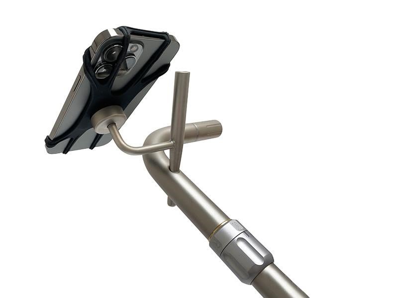 JuCad smartphone holder with umbrella extension príslušenstvo k vozíkom, titanium