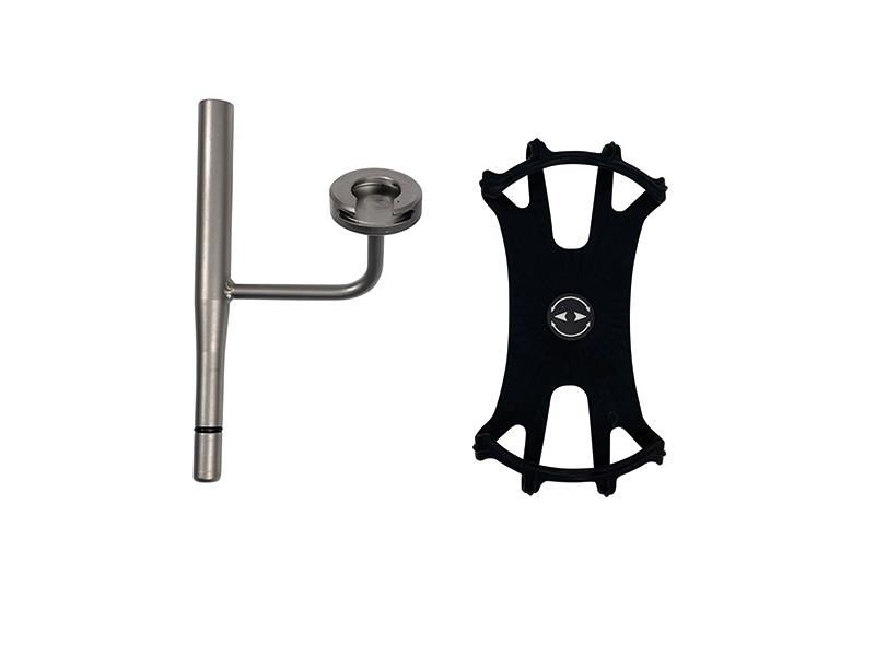 JuCad smartphone holder with umbrella extension príslušenstvo k vozíkom, titanium