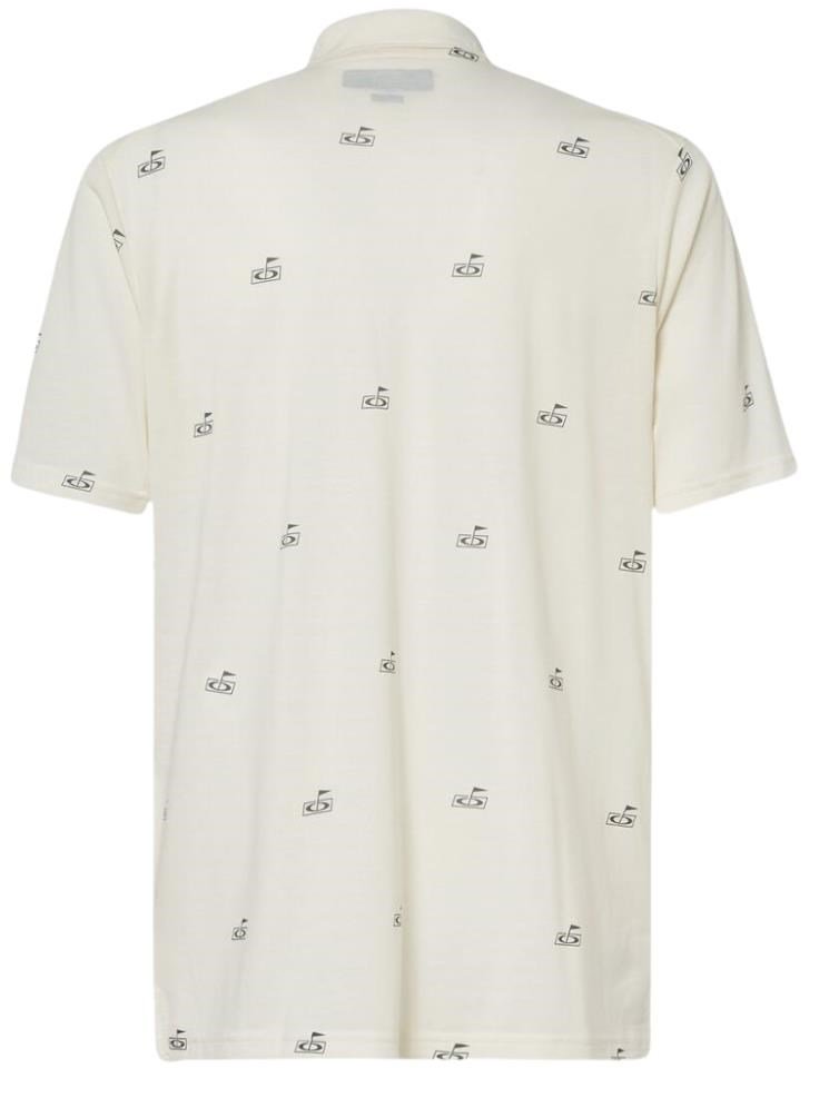 Oakley Golf Flag Pattern pánske polo, arctic white