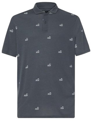 Oakley Golf Flag Pattern pánske polo, dark slate