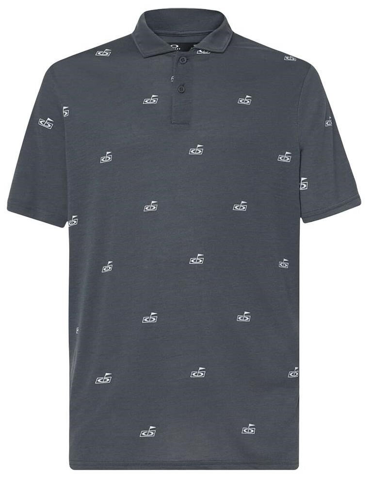 Oakley Golf Flag Pattern pánske polo, dark slate