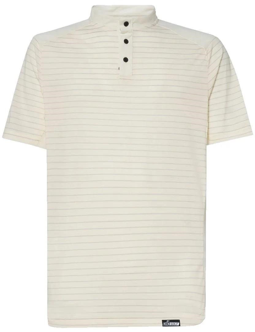 Oakley Fringe Stripe pánske polo, arctic white