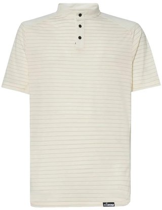 Oakley Fringe Stripe pánske polo, arctic white