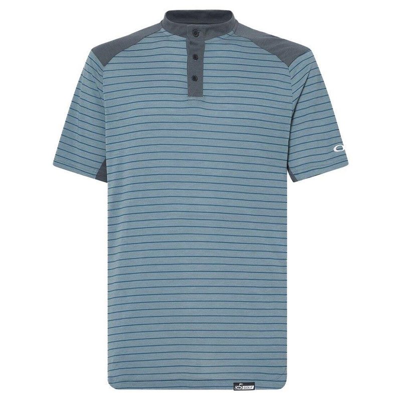 Oakley Fringe Stripe pánske polo, dark slate