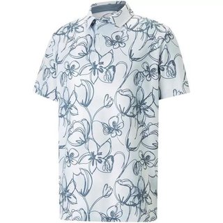 Puma Cloudspun Stems pánske polo, white/evening sky