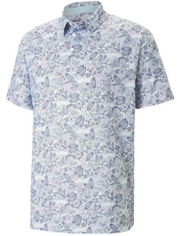 Puma Mattr Seaplanes pánske polo, navy blazer/tropical aqua
