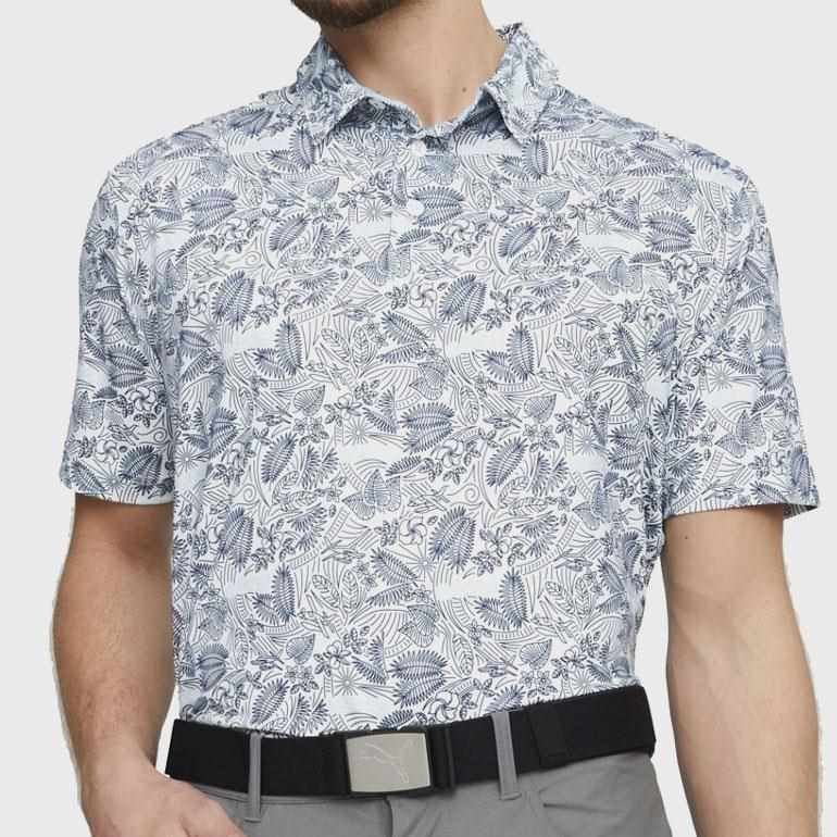 Puma Mattr Seaplanes pánske polo, navy blazer/tropical aqua