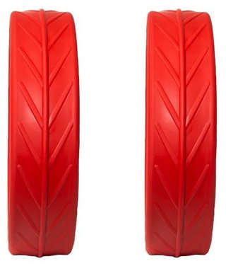 JuCad Tyres for Rear Wheels (2 pneumatiky pre zadné kolieska JuCad), červená
