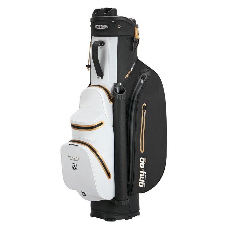 Bennington Dry QO 9 Waterproof cart bag, black/white/gold