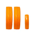 JuCad tires - 2 zadné kolesá, 1 predné koleso, oranžová
