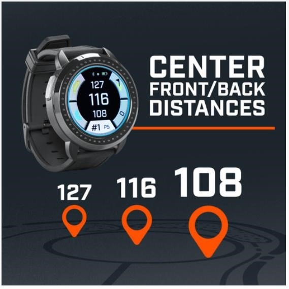 Bushnell iON Elite GPS golf hodinky, čierne