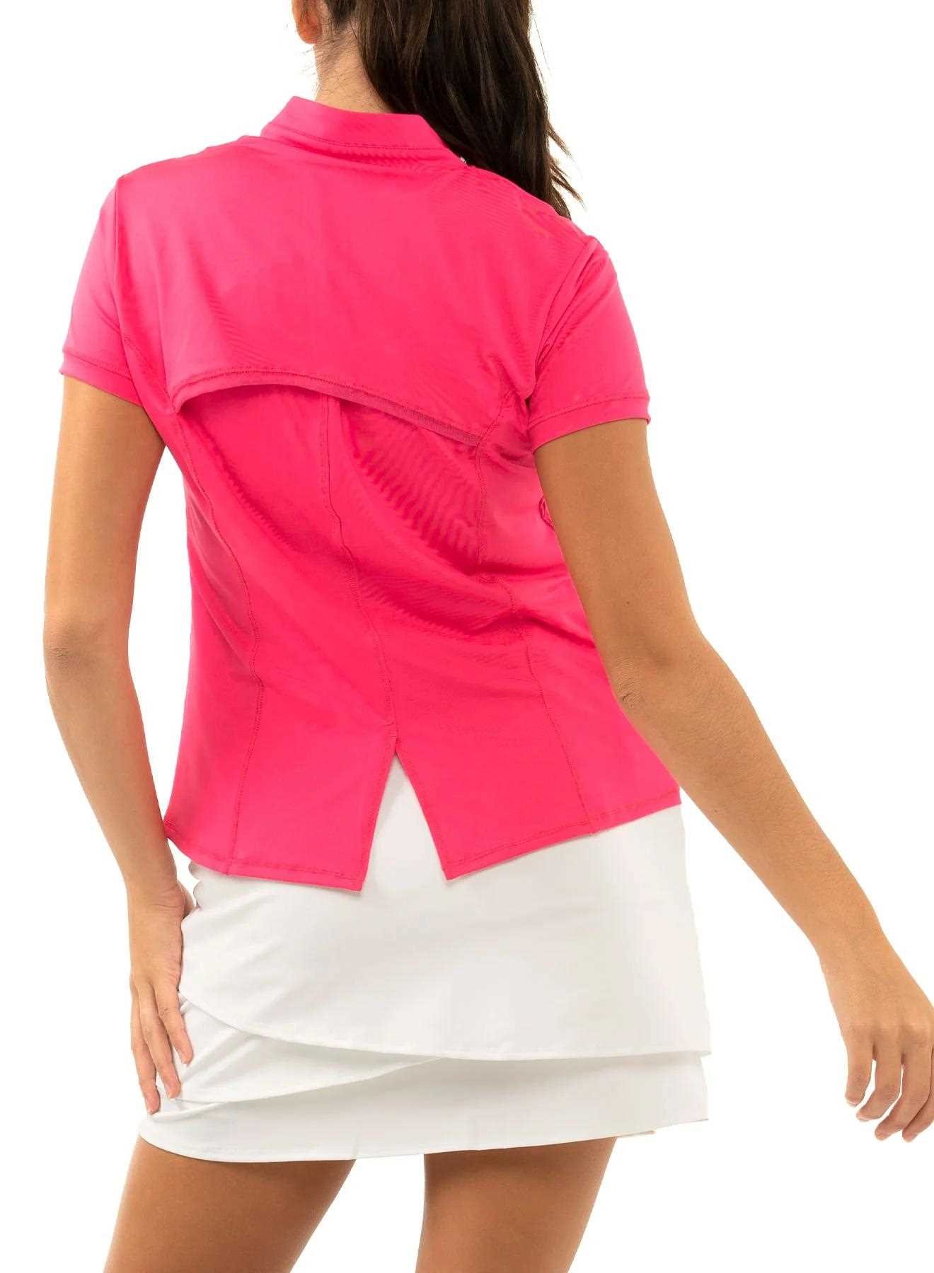 Lucky in Love Chi Chi Short Sleeve dámske polo, melónové