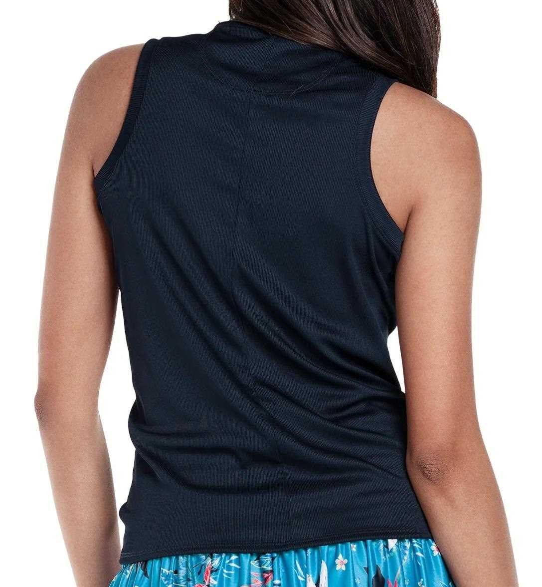 Lucky in Love Twist It Up Sleeveless dámske polo, midnight