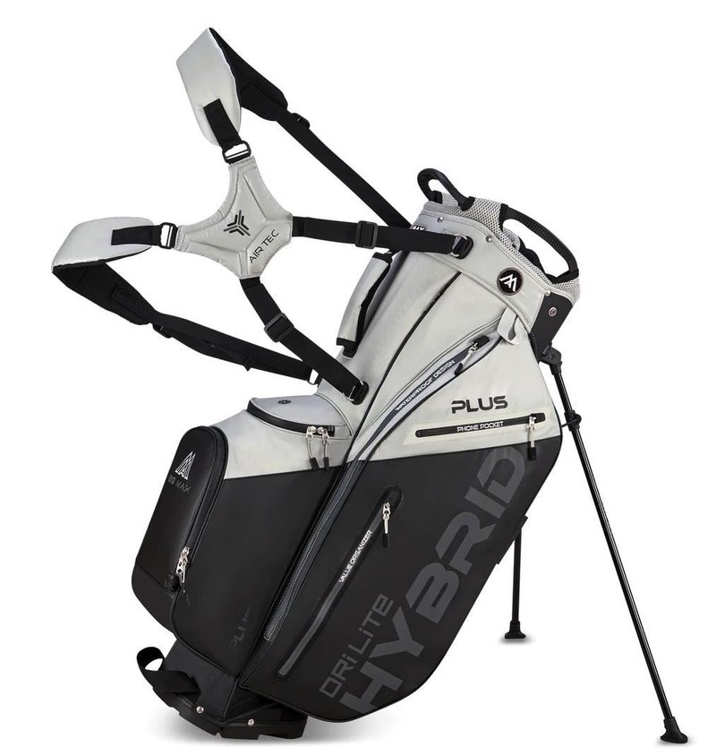 Big Max Dri Lite Hybrid Plus stand bag, šedá/čierna