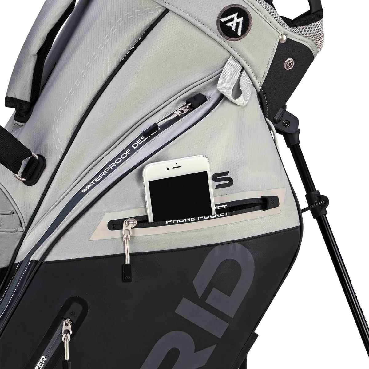 Big Max Dri Lite Hybrid Plus stand bag, šedá/čierna