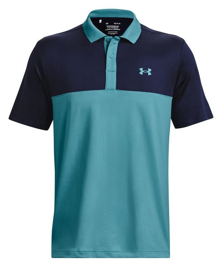 Under Armour Perf 3.0 Color Block pánske polo, glacier blue