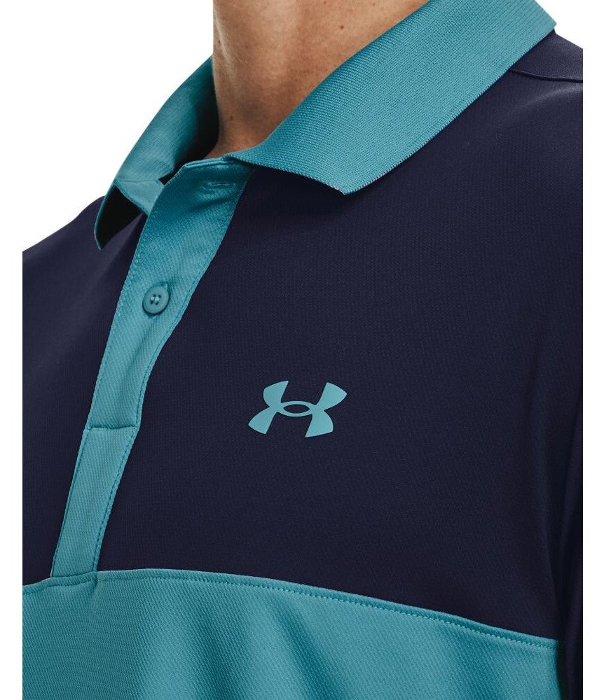 Under Armour Perf 3.0 Color Block pánske polo, glacier blue