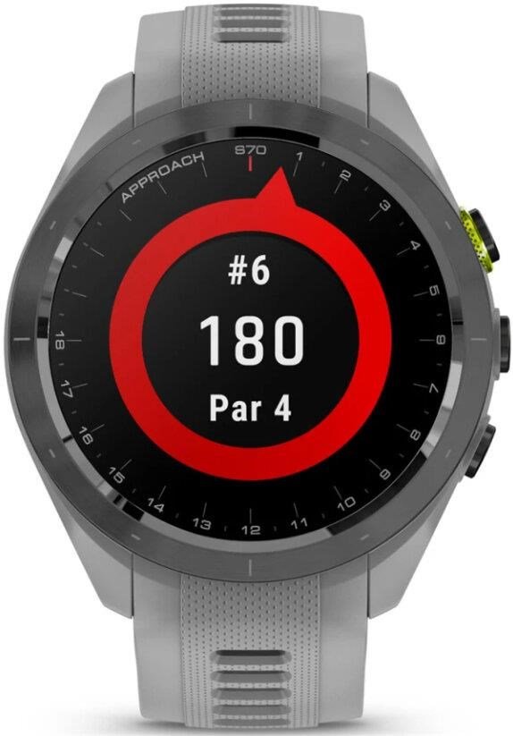 Garmin Approach S70 42 mm GPS hodinky, čierny keramický rámik/remienok Powder Grey