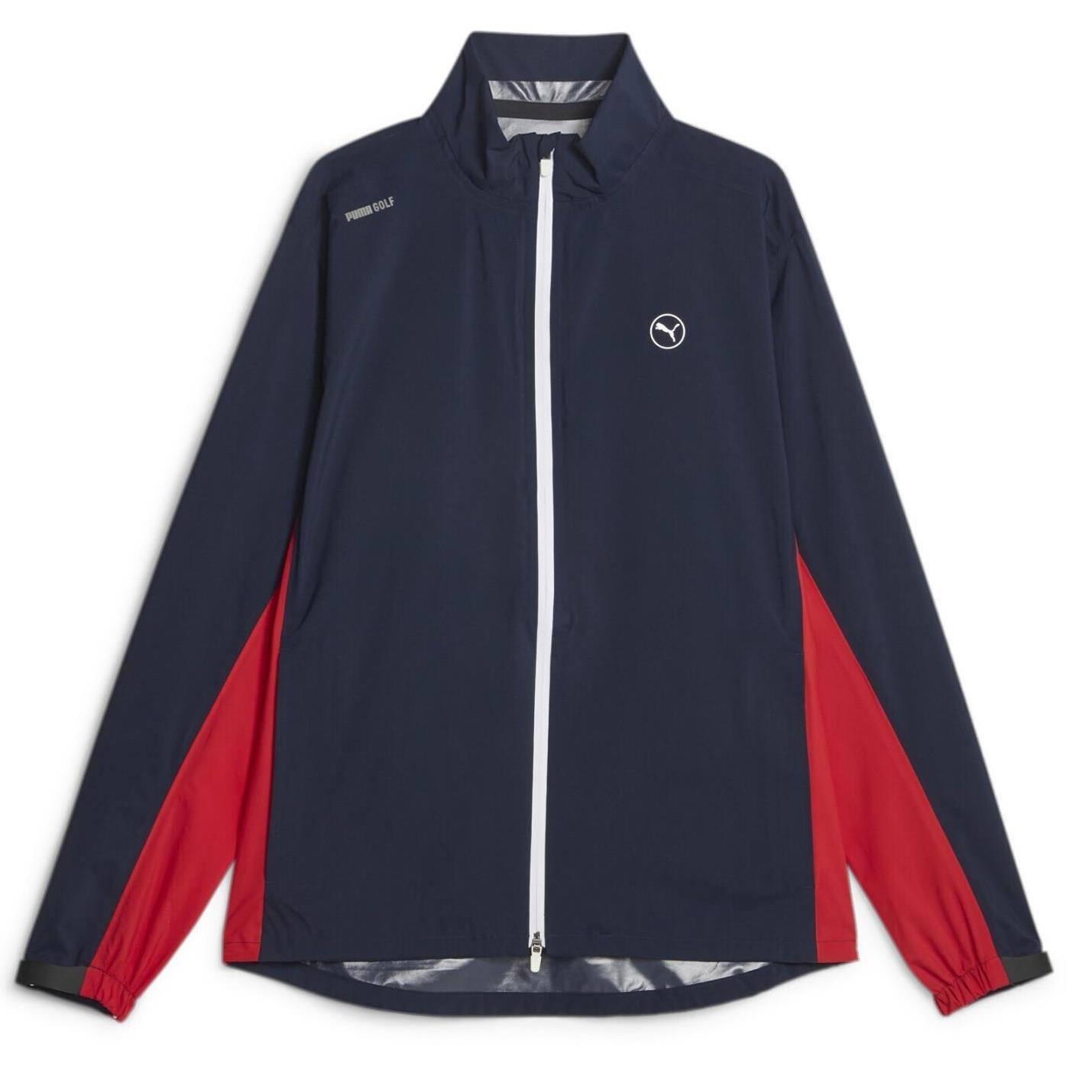 Puma DryLbl Rain pánska bunda, navy blazer/strong red