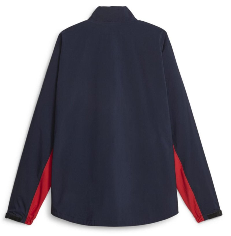 Puma DryLbl Rain pánska bunda, navy blazer/strong red