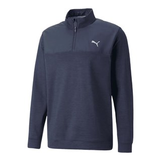 Puma Cloudspun Colorblock 1/4 Zip pánska mikina, navy blazer