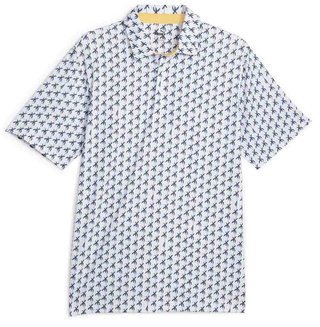 Puma Mattr Palms pánske polo, white glow/navy blazer