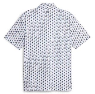 Puma Mattr Palms pánske polo, white glow/navy blazer
