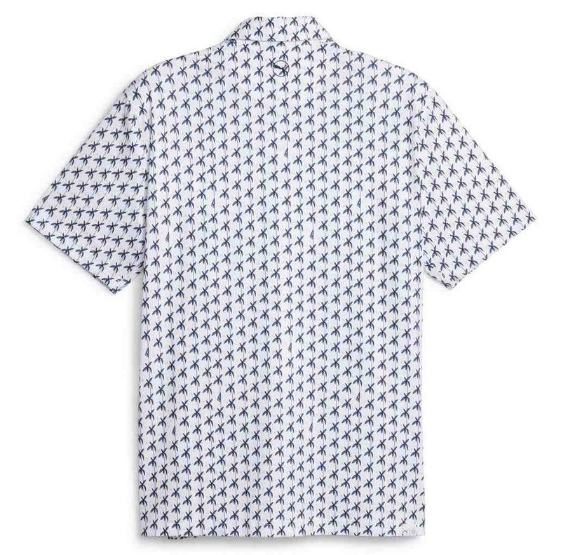 Puma Mattr Palms pánske polo, white glow/navy blazer