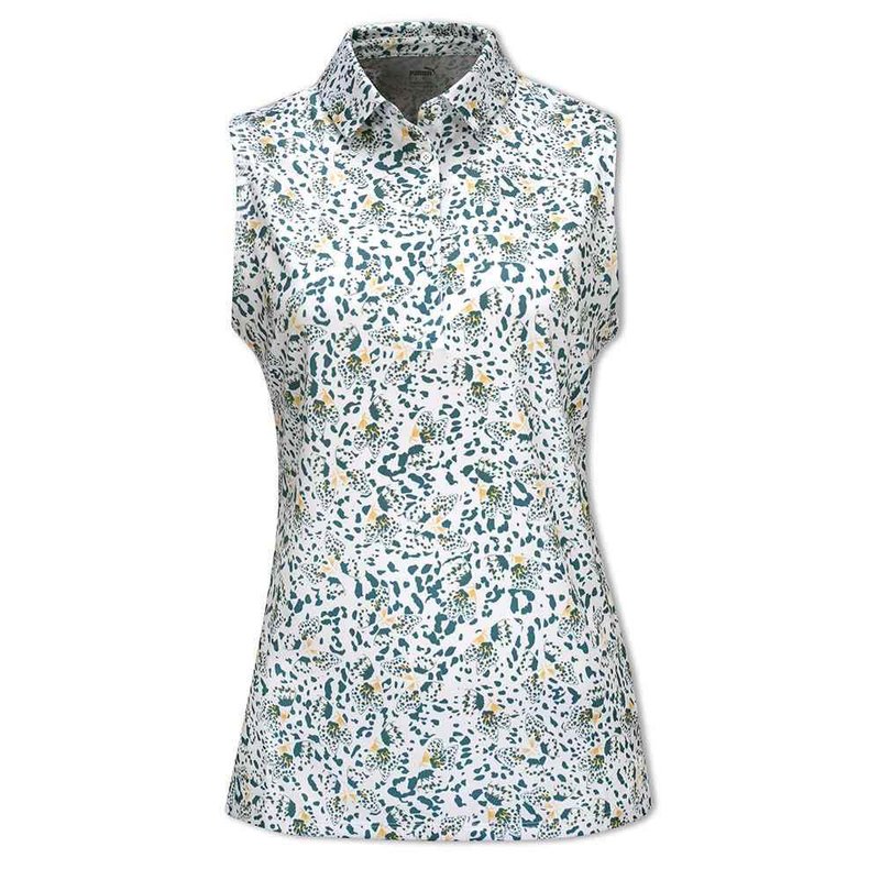 Puma Mattr Mariposa SL dámske polo, bold blue/flaxen