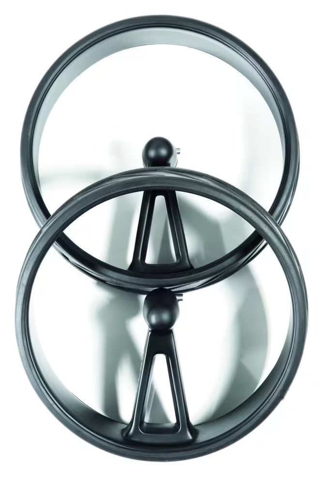 JuCad Complete Wheel Set (3) pre PHANTOM TITAN elektrické vozíky (ráfiky a pneumatiky), titanový