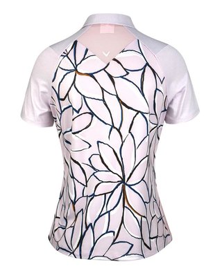 Callaway Linear Floral dámske polo, pink nectar