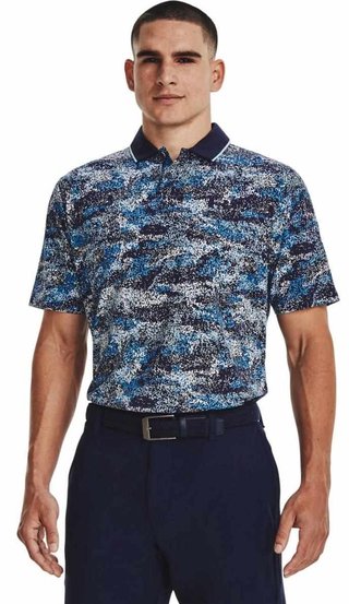 Under Armour Iso-Chill Edge pánske polo, midnight navy/blizzard