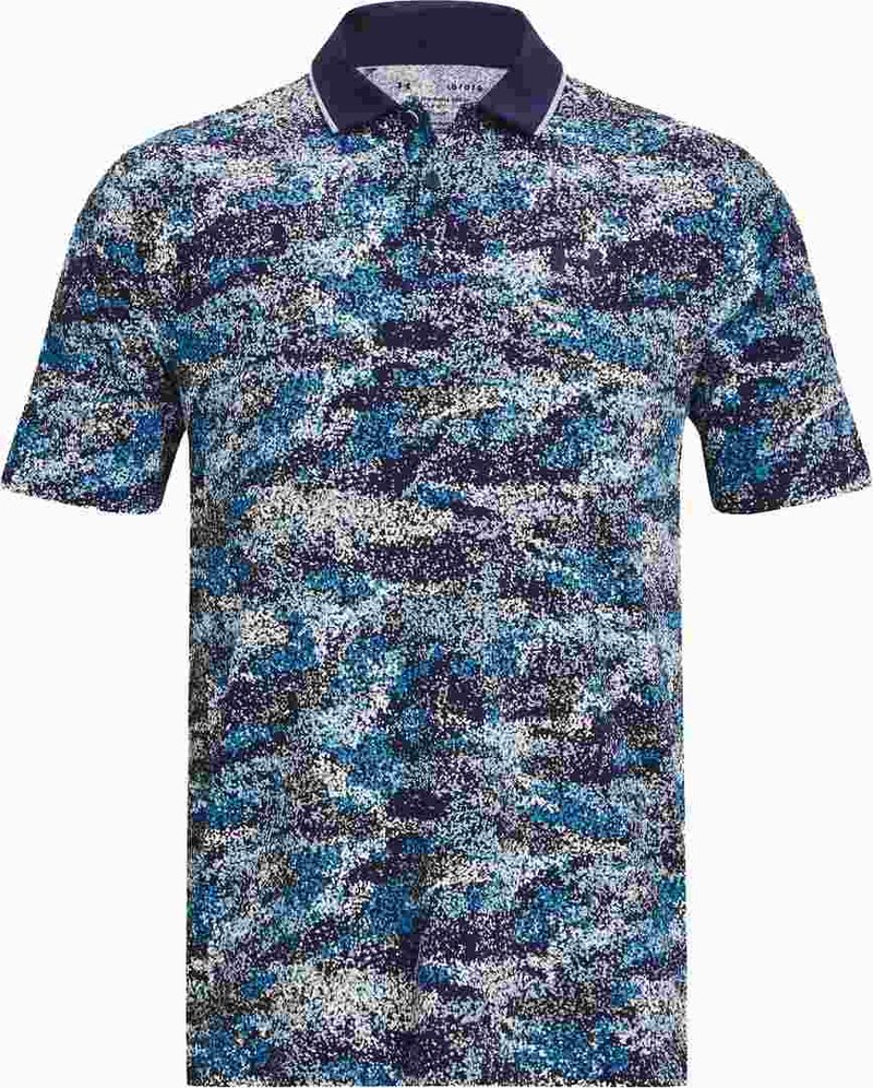 Under Armour Iso-Chill Edge pánske polo, midnight navy/blizzard