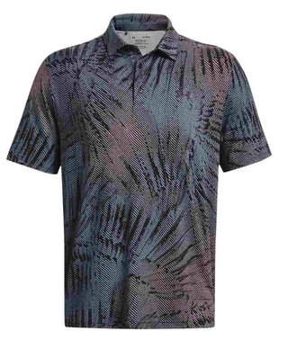 Under Armour Playoff 3.0 Printed pánske polo, black/fizz pink