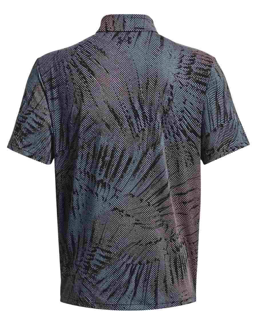 Under Armour Playoff 3.0 Printed pánske polo, black/fizz pink