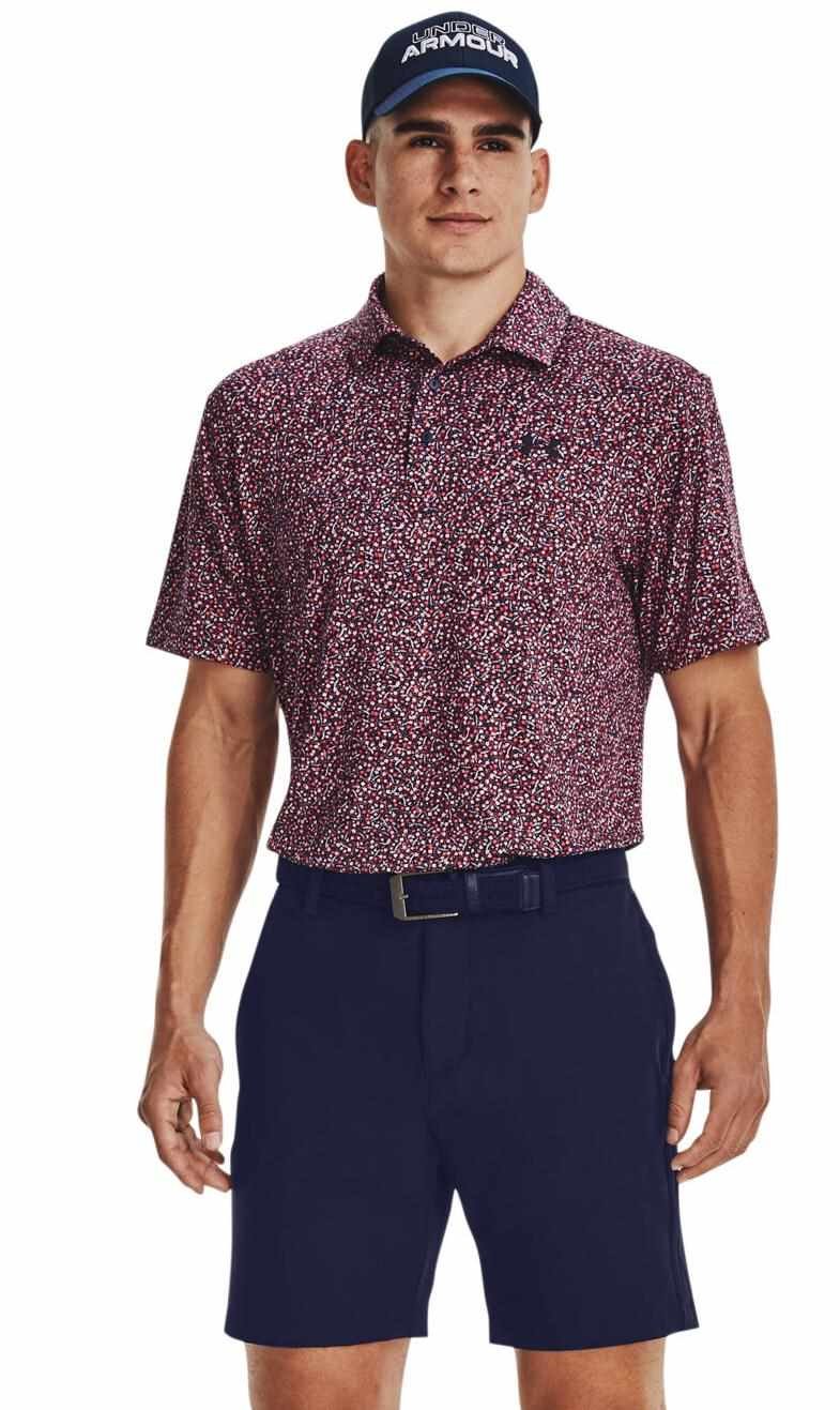 Under Armour Playoff 3.0 Printed pánske polo, navy