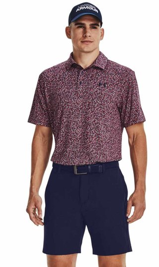 Under Armour Playoff 3.0 Printed pánske polo, navy