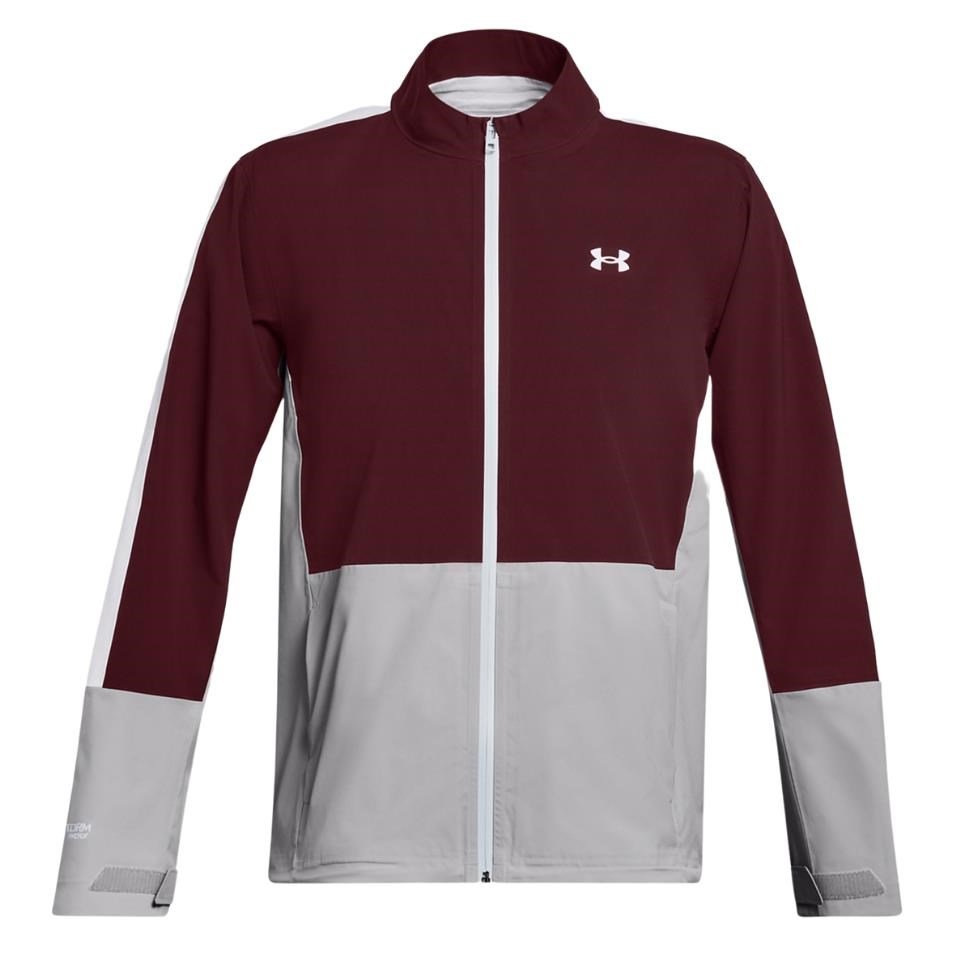 Under Armour Stormproof 3.0 pánska bunda, dark maroon/mod gray