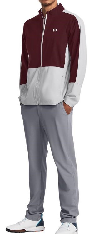 Under Armour Stormproof 3.0 pánska bunda, dark maroon/mod gray