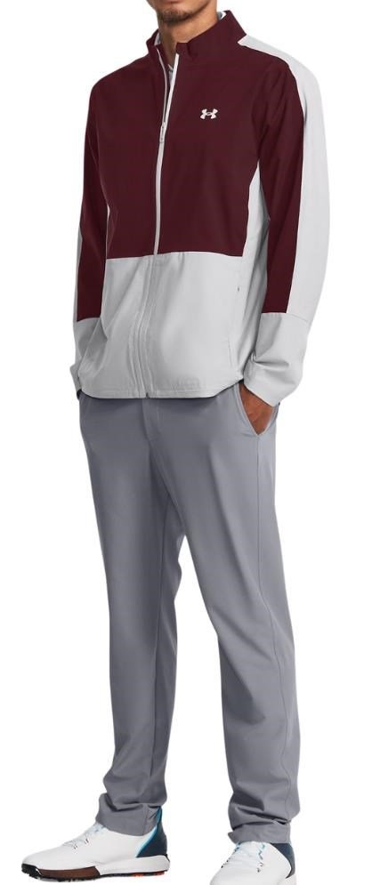Under Armour Stormproof 3.0 pánska bunda, dark maroon/mod gray