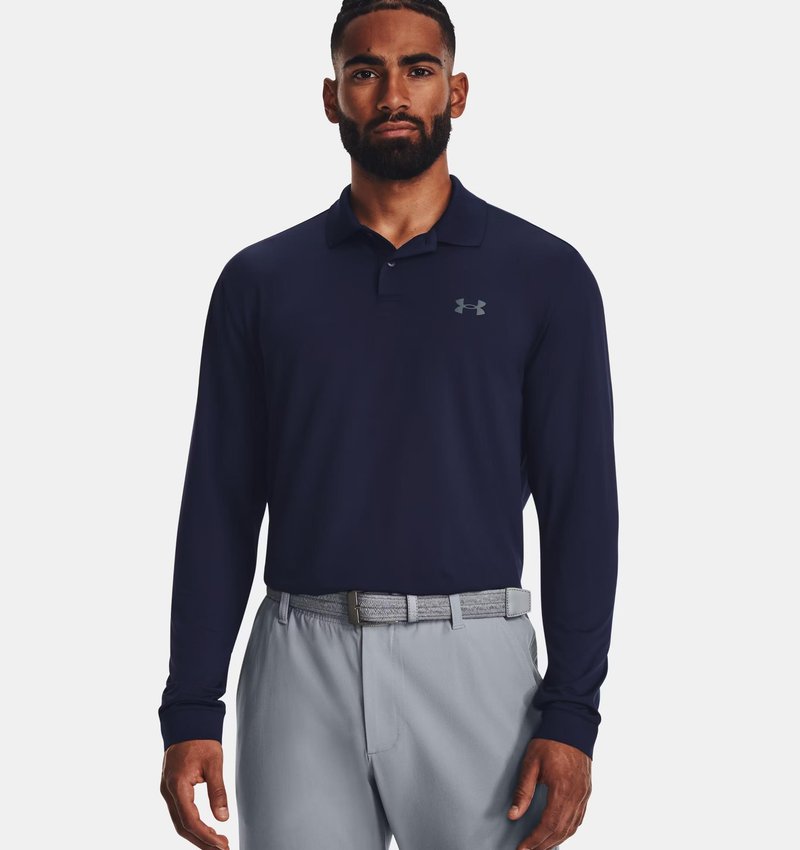 Under Armour Matchplay Long Sleeve pánske tričko, navy