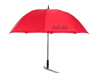 JuCad golfový dáždnik 68" s kolíkom, červený