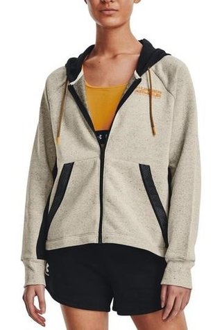 Under Armour Rival + FZ Hoodie dámska mikina, hnedá