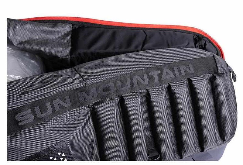 Sun Mountain Kube cestovný obal, oceľová/čierna/rush red