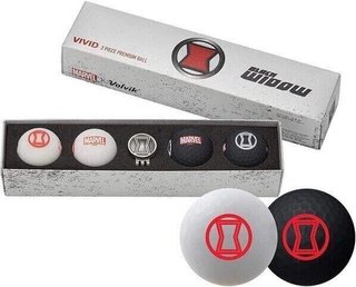 Volvik VIVID MARVEL Black Widow golfové loptičky, mix barev