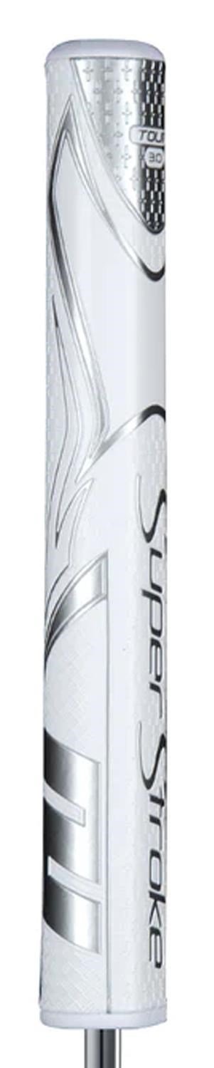 SuperStroke Zenergy Tour 3.0 putter grip, biela/strieborná