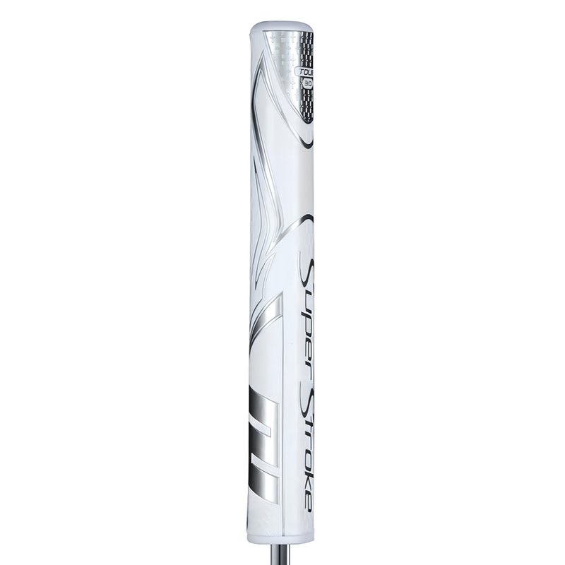 SuperStroke Zenergy Tour 3.0 putter grip, biela/strieborná