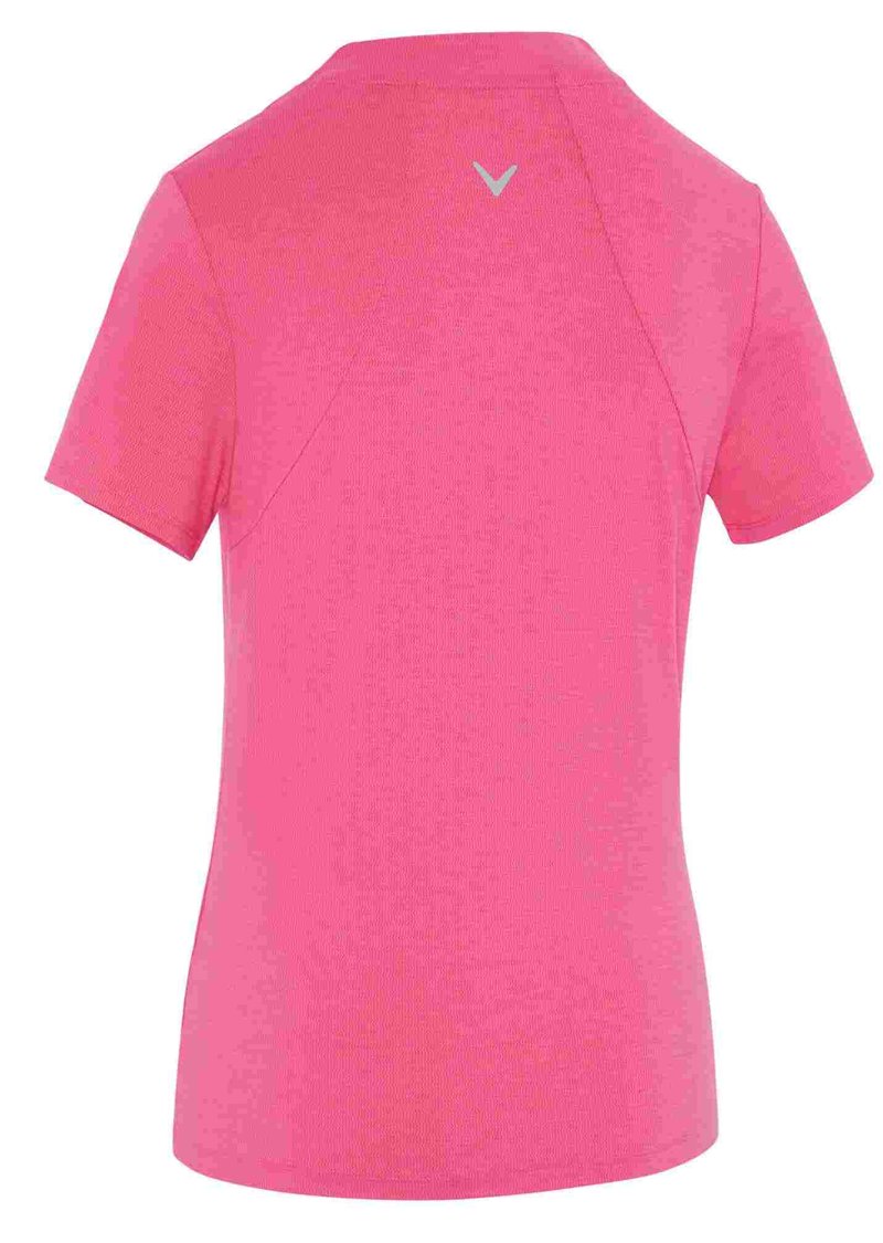 Callaway Tonal Heather dámske polo, pink peacock