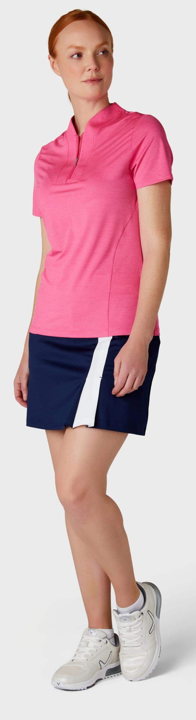 Callaway Tonal Heather dámske polo, pink peacock