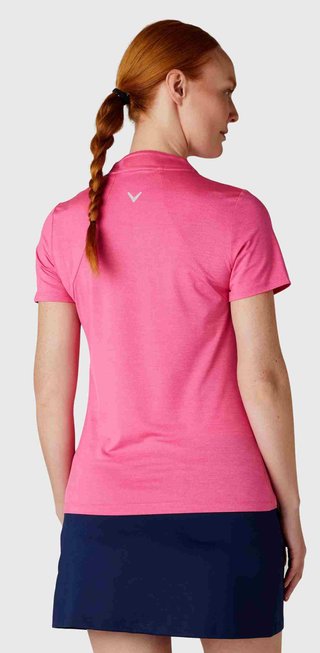 Callaway Tonal Heather dámske polo, pink peacock